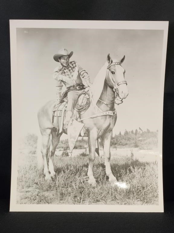 PRINT OF ROY ROGERS & TRIGGER