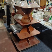 4 TIER WOOD SHELF