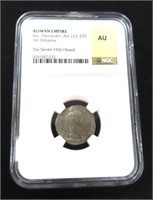 Silver NGC Graded Ancient Coin in AU