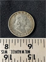 Franklin 1951 Silver Half-Dollar