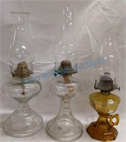 Three Kerosene Lamps