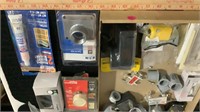 Assorted electrical,plumbing and cable parts