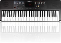 RockJam 61-Key Compact Keyboard with Sheet Music S