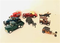 Assorted diecast metal cars