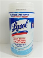 G) New 95ct Lysol Disinfecting Wipes, crisp linen