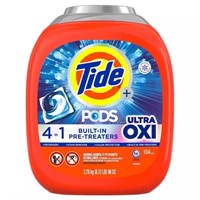 G) ~80ct Tide Pods with Ultra Oxi Laundry