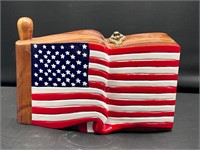 God Bless America Timmy Woods American Flag clutch