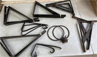 Lot of Vintage Metal Brackets