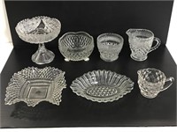 Lot of vintage glass pieces