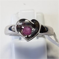 $200 S/Sil Ruby Ring