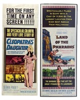 1950's Cleopatra & Land of Pharaohs Movie Posters