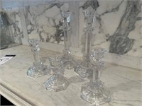 {each} Glass Candle Holders