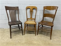 3 Various Side Chairs