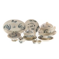 Continental child's transferware china