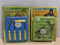 Screwdriver & Wrench sets in packaging, 1971