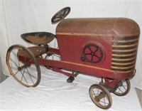 Early Tin Pedal Tractor w/ WF, Powr Tractor