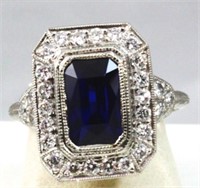 Tanzanite & Diam Ring :14K Gold 3.55ct & 0.42ctw