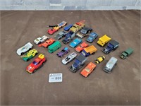 Vintage Hotwheels, Matchbox, and other cars
