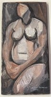 Janina Domanska Nude Oil Painting