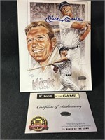 Mickey Mantle autographed
