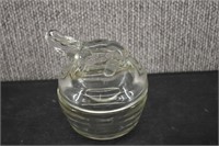 Jeannette Clear Glass Elephant Powder Dish