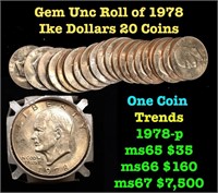 Eisenhower $1 Roll 25pcs, 1978--p