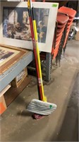 Bundle of handles and dust mops