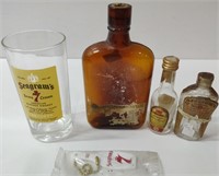Group of Seagrams Vintage Bottles