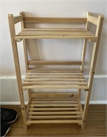 Wood plant stand