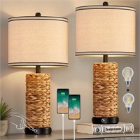 Set of 2 Rustic Dimmable Lamps
