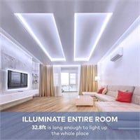 32.8ft White LED Strip Lights