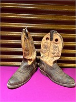 Double Boot Co. Round Toe Western Boots AS IS