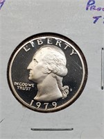 Type 2 1979-S Clad Proof Washington Quarter