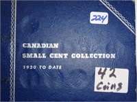 42 Canadian Cents Book 1937-1978