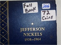 Full Set Jefferson Nickels 1938-1964