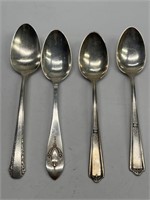 (4) Sterling Silver Spoons, TW 90.60g