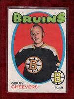 GERRY CHEEVERS 1971-72 OPC HOCKEY CARD