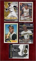 ROBERTO CLEMENTE 5 DIFFERENT BASEBALL CARDS