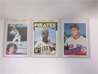 LOT OF 3 ROOKIE BASEBALL STAR CARDS