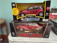 Battery Operated PT Cruiser, Die Cast Jaguar Car