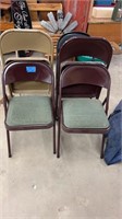 6 mismatched folding chairs