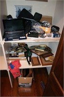 Asus Laptop, Cannon Camera, 2 Shelves of Misc.