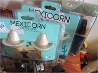 Mexicorn on the Cob Holders & Tablecloth