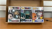 3 Funko pops