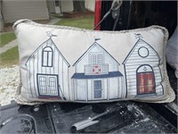 Nautical looking outdoor pillow