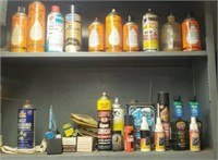 Contents Of Shelving (most top shelf bottles