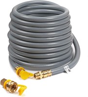 56FT 3/4 ID Natural Gas Hose with Disconnect