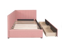 Upholstered Twin Daybed with 2 Storage Drawers