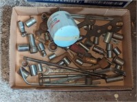 Assorted Sockets, wrenches, etc