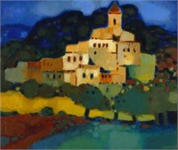 CHARON French Village Painting